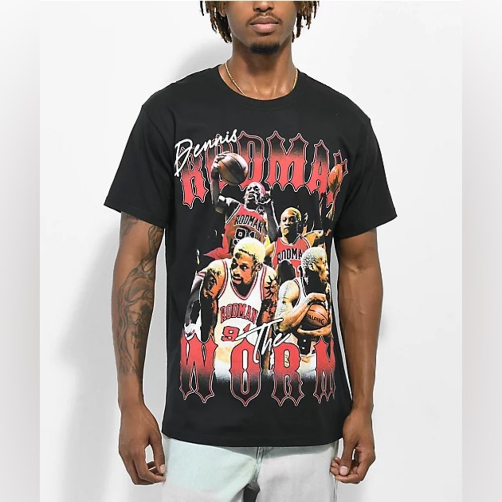 RODMAN BRAND Worm Black T-Shirt Size Medium Zumiez BRAND NEW